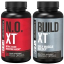 Jacked Factory Muscle Builder Supplement Stack - Build-XT Muscle Builder & N.O. XT Nitrični oksid Booster Agent za dvojno podporo (30 dnevna dobava)
