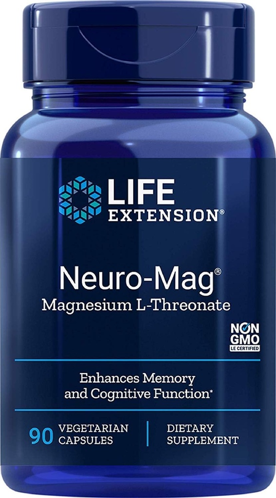Life Extension - Neuro-Mag, Magnezijev L-treonat Prehranska dopolnila 90 kapsul