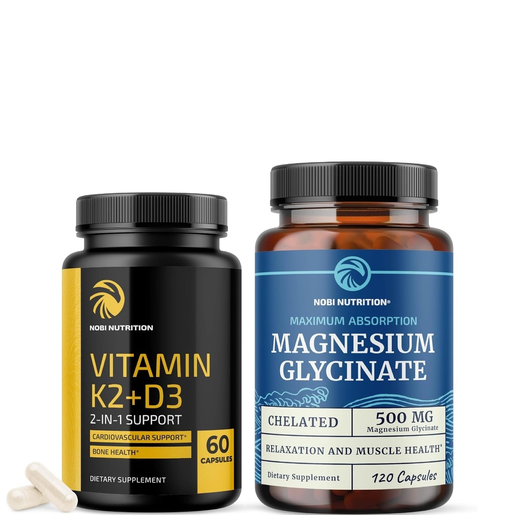 Vitamin D3 K2 in magnezijev glicinat dodatek 