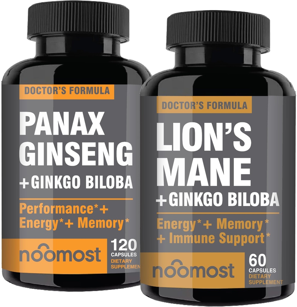 Najbolj korejski Red Panax z Lions Mane dodatki z Ginkgo biloba za zdravo welbeing in življenjski slog.