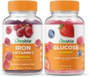 Življenjski likalnik z vitaminom C + glukozo, gumijasti kosmiči - odličen okus, vitaminski dodatek, brez glutena, brez GSO, žvečljivi gumi