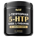 5 HTP 200mg GABA 500mg L-teanin 200mg L-Triptofan 100mg dodatek - podpora možgani, kroženje zdravje, koncentracija in počitek dobro - 60 kapsul za 1 mesec - 4in1 Premium mešanica