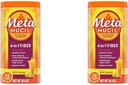 Metamucil Fiber, 4-v-1 Psyllium Fiber Dopolnilo v prahu s pravim sladkorjem, oranžna gladko aromatizirana pijača, 72 Servisi (Packing May Vary), Coarse Texture, 1.9 Pound (Pack z 2)