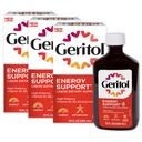 Geritol Tekoči vitamin in železovi dodatki, energijska podpora, vsebuje visoko moč B-vitaminov in železa, prijeten okus, enostavno požiranje, brez umetnih sladil, ne-GMO, 12 Oz, 3 pakiranje