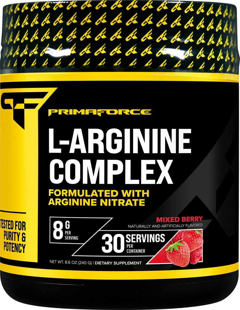 Primaforce L-arginin Kompleksni prašek (30 serviranja na steklenico 