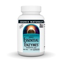 Vir Naturals Essential Enzymes 500mg Bio-Uvrščeni več Encim dopolnilo Zeliščna obramba za prebavljanje, plin, zaprtje in napihnjenost - podpira imunski sistem* - 120 vegetarijanske kapsule