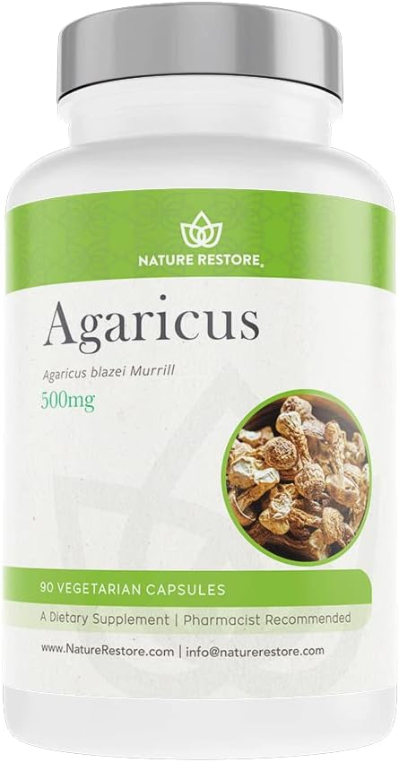 Nature Reserve Agaricus Blazei Murill Extract Gobe dodatek, 90 Kapsule, 40% polisaharidi