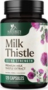 Milk Thistle Extract - Jetrna čistila Detox & Popravila Formula - Naravni Milk Thistle s Silymarin Marianum & Dandelion Extract - Natural Herbal Jetra Health Supplement - Izdelano v ZDA - 120 Kapsule