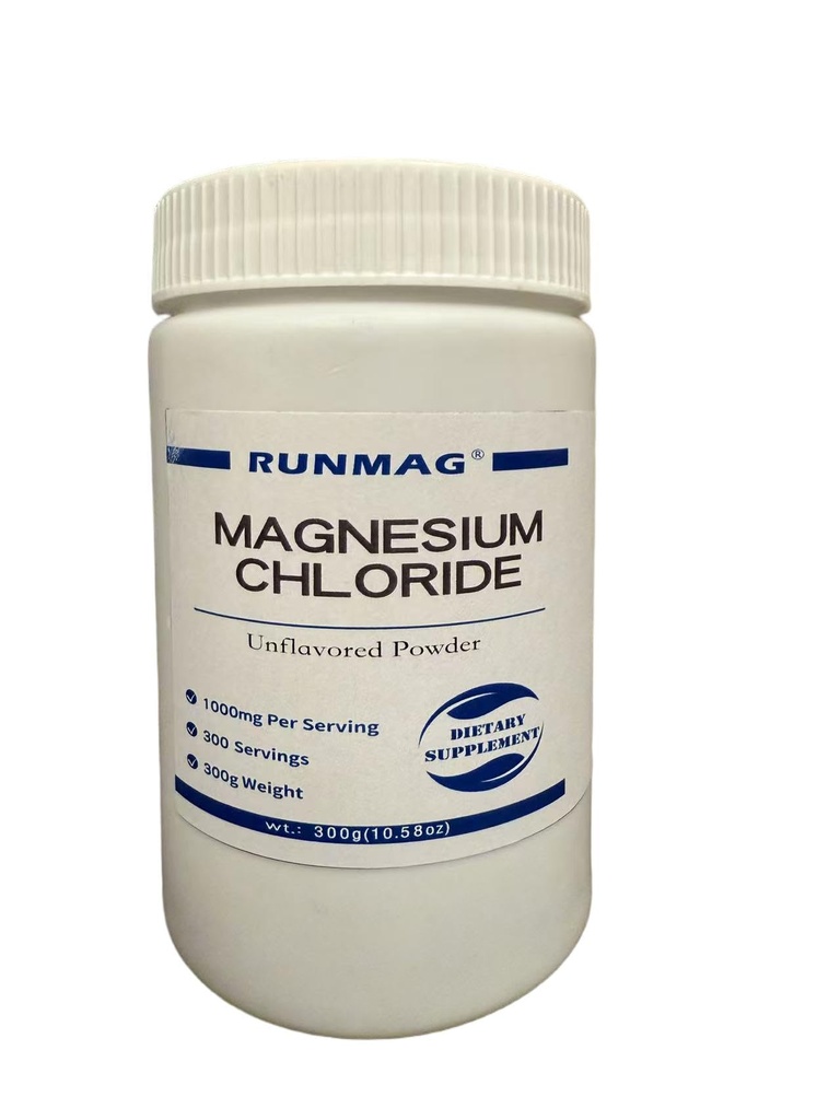 Naravni magnezijev klorid v prahu, živilska stopnja 300g(10.58oz) / steklenica