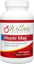 Muscle Mag - zelo absorbtivna Magnezijska formula za mišično Heath - z magnezijevim malatom in glicinatom (100 kapsul)