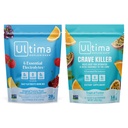 Ultima Replenisher Electrolyte Powder Drink Mix Bundle – Sugar Free – Variety, Crave Killer – 20 Stickpacks, 14 Stickpacks – 6 Elektroliti in minerali – Keto Friendly, Vegan, Non-GMO