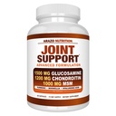 Arazo Nutrition Glucosamine Chondroitin Turmeric Msm Boswellia - skupni dodatek za pomoč 60 kapsul za kosti, hrbet, kolena, roke (60 kapsul)