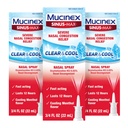 Mucinex Sinus-Max Nazal Spray Dekongestiv, 12 ur nad-The Counter Medication Nose Spray za Sinus Relief, Nasal Decongestivants za odrasle, hlajenje Mentol, 0,75 Fl Oz (Pack z 3)