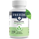 Freedavit Majhna tableta - Zmeren multivitamin za moške in ženske - vitamin A, C, D, E, B1, B2, B6, B12, Biotin, kalcij, cink, železo, magnezij, mangan, baker, selen, jod - 100 števk