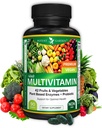 Močni vrt Multivitaminski za ženske in moške, 42 Sadje in zelenjava Plus probiotiki, Podpira energijo Presnova in imunski sistem, Daily Multivitaminski za moške in ženske, ki niso GMO, 90 Tabs, 30 Serving