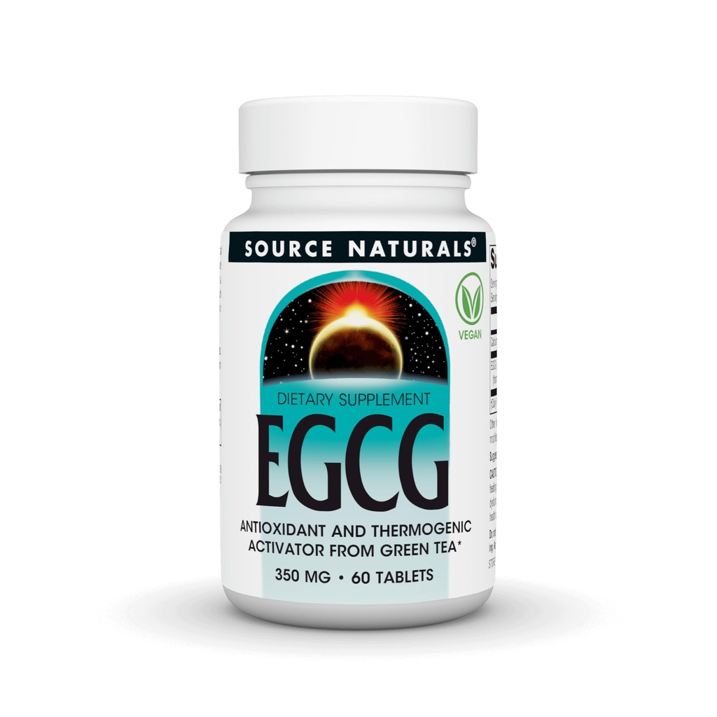 Vir Naturals EGCG, antioksidant in termogenski aktivator iz zelenega čaja, 350mg - 60 tablet