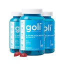 Goli Ashwagandha & Vitamin D Gummy - 180 Count - Mixed Berry, KSM-66, Vegan, Rastlinski temelji, Non-GMO, Gluten-free & Gelatin Prosti sprostitev. Obnovi. Sproščeno, pakiranje po 3