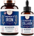 WINDSOR BOTANIKALIJE Tekoči kolagen in železo za ženske Beaty in Wellness paket
