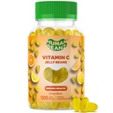 Vitamin C Žele bonboni za odrasle, Imunska podpora Prehranska dopolnila, Vegetarian, 120 Citrus Blost žele fižol, Košir