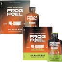 Žabje gorivo Ultra & Ultra Energized Pred vadbe Shot Bundle s 1500mg Beta Alanine, Elektroliti 8g Protein Nano-Hydrolyzed Trava Fed Collagen, 10g ogljikovih hidratov, Berry, 1.2 oz Packets, 48 Pack