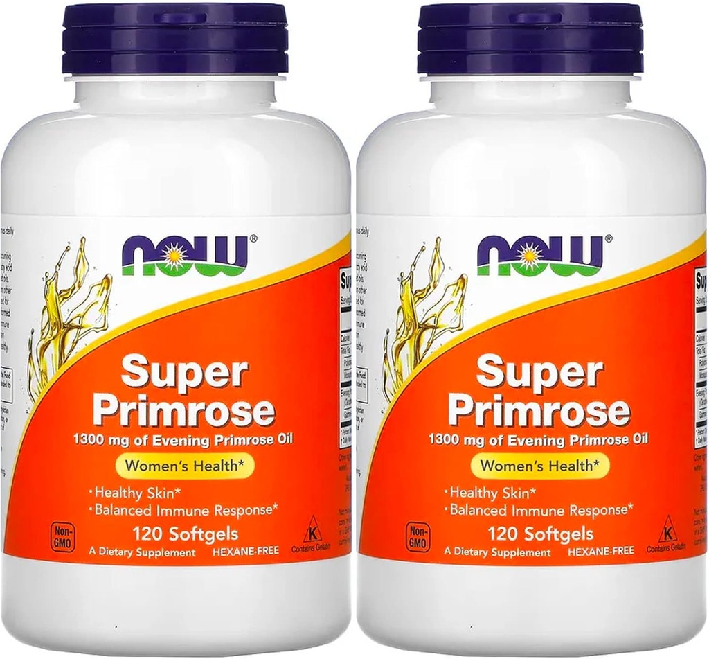 Now Foods Super Primrose 1300mg, 120 gelov (paka z 2)