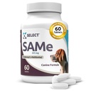 K9 Izberite SAM-e za pse: 225mg, 60 Tablete Active S-Adenosyl-L-Metionin Jetra dodatek - Kognitivno in skupno zdravje Prehrana za srednje velike in velike pse - Isti pes jeter prehranska dopolnila