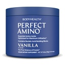 BodyHealth PerfectAmino Powder - BCAA in EAA Powder for Pre and Post Workout - Energijski napitek aminokislin za moške in ženske za podporo najete mišice in okrevanje - Vanilla - 30 Servingov