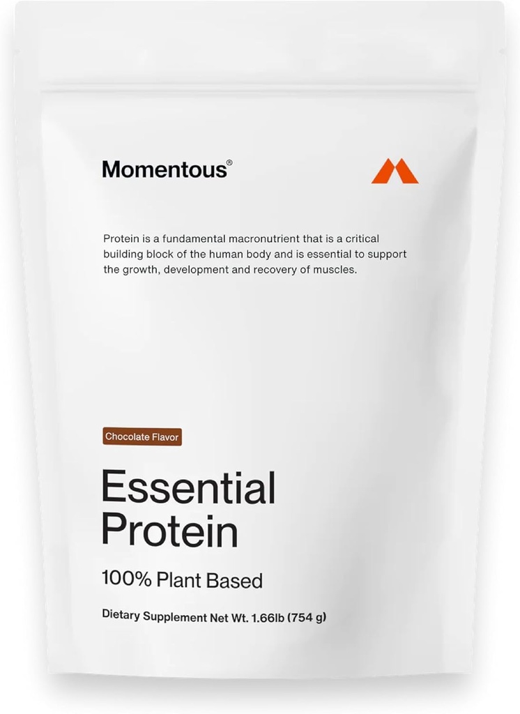 Trenuten Essential Vegan Protein Powder - 20g Protein na osnovi rastlin - NSF Certified, Gluten-free, Non-GMO, 20 Servings for Essentialday Use, Čokolada