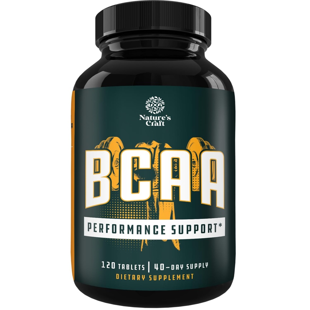 Podružnična veriga Aminokisline Dodatek - Veganske BCAA tablete Post Workout Mišična regeneracija in rast mišic - Razvejane verige Aminokisline Dopolnilo za moške in ženske Workout okrevanje 120 število