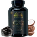 Schizandu Aktiviran kokos Charcoal kapsule- Podpira zdravje - Veganska, organska, ne-GMO, Brez dodatkov - X-Velika steklenica 210 Število