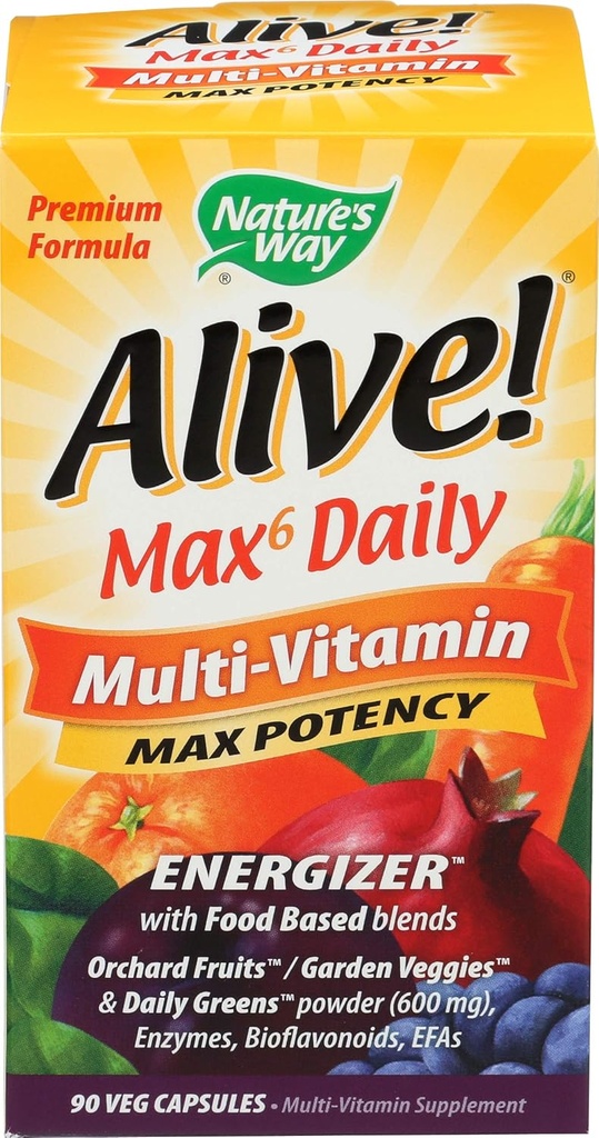 Naravna pot živa! Max 6 na dan multivitamin 90 Veg kapsule