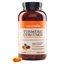 NatureWise Kurkumin 500mg s črnim poprom Mehkužci - dodatna moč, izboljšana absorpcija - 95% kurkuminoidi & BioPerin za imuno podporo - Gluten-free, Non-GMO - 180 Count[6-mesečna zaloga]