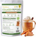 Kolagenski peptidi v prahu, ki jih hrani MariGold, v prahu, bučna začimba 1LB - 100% čista, goveji hidroliziran kolagen tipa I in III, ne-GMO, brez hormona, brez soje, brez glutena, brez mleka, keto-prijateljski
