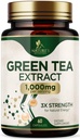 Izvleček zelenega čaja 1000 mg - standardiziranih 45% EGCG & 98% polifenolov - 3X jakosti tablete zelenega čaja za naravno energijo - podpira zdravje srca, zeliščni dodatek, vegan, ne-GMO - 60 kapsul