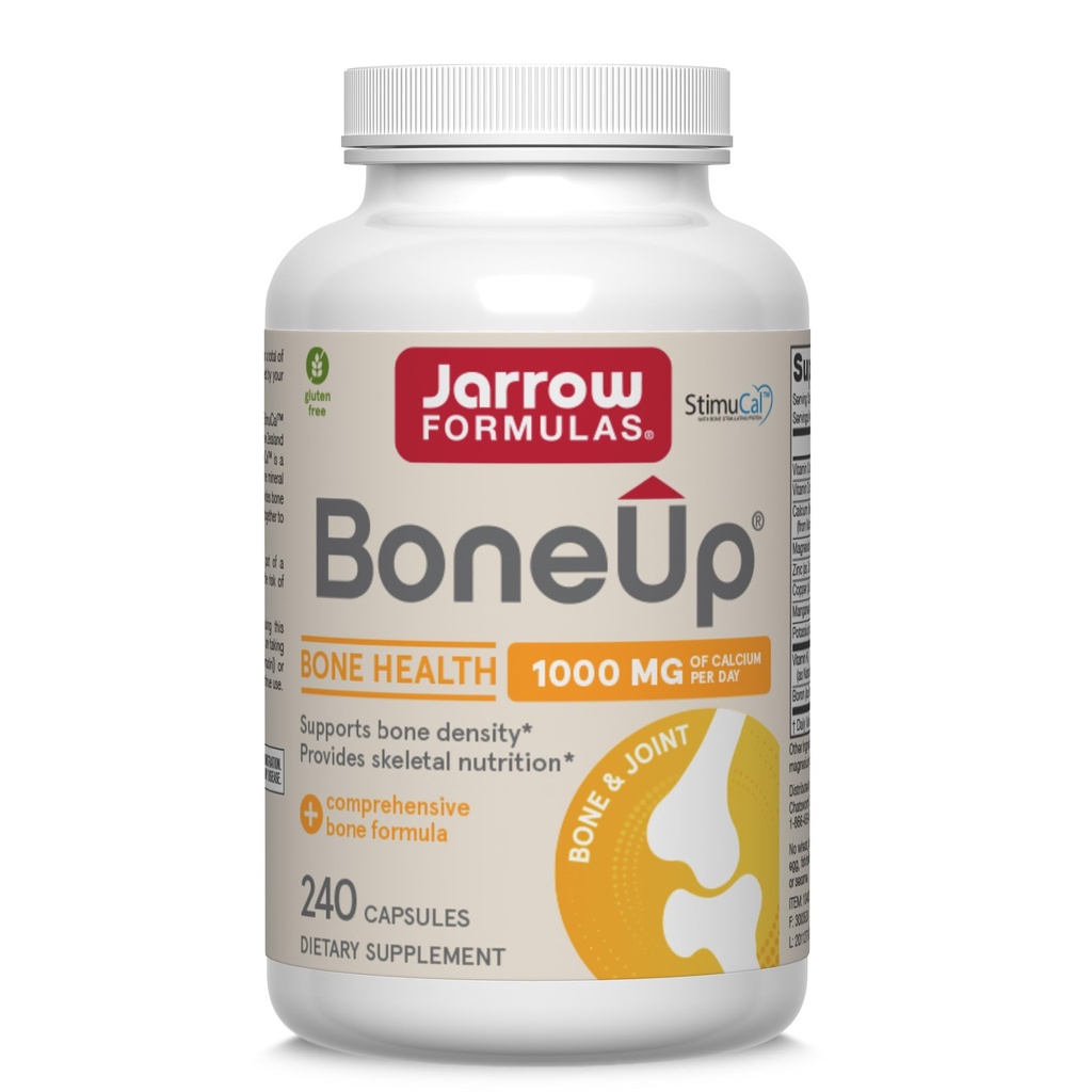 Jarrow Formule BoneUp za gostoto kosti - Vitamin D3 in K2, Kalcijeva podpora, 240 Kapsule, Spodbuja skeletna prehrana, do 40 dni dobave