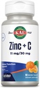 KAL Cink Plus C, takojšnja raztapljanje vitamina C in cinka, celična funkcija in imunske podpore, optimalna absorpcija, naravna aroma tangerina, 60-dnevni denar nazaj garancije, 90 Serving, 90 mikro tablete