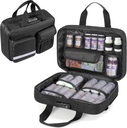 Damero zaklepanje tablete Organizator, Medicine Skladiščenje Bag Medication Organizator Potovanje Primer za velike tablete steklenice, Zdravila in medicinske potrebščine,Črna