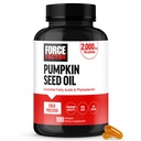 FORCE FACTOR Oil bučnega semena Kapsule, fitosteroli dodatek z esencialnimi maščobnimi kislinami, izdelan s hladnim stiskanim bučnim oljem, Premium kakovost, ne-GMO, 100 Softgels