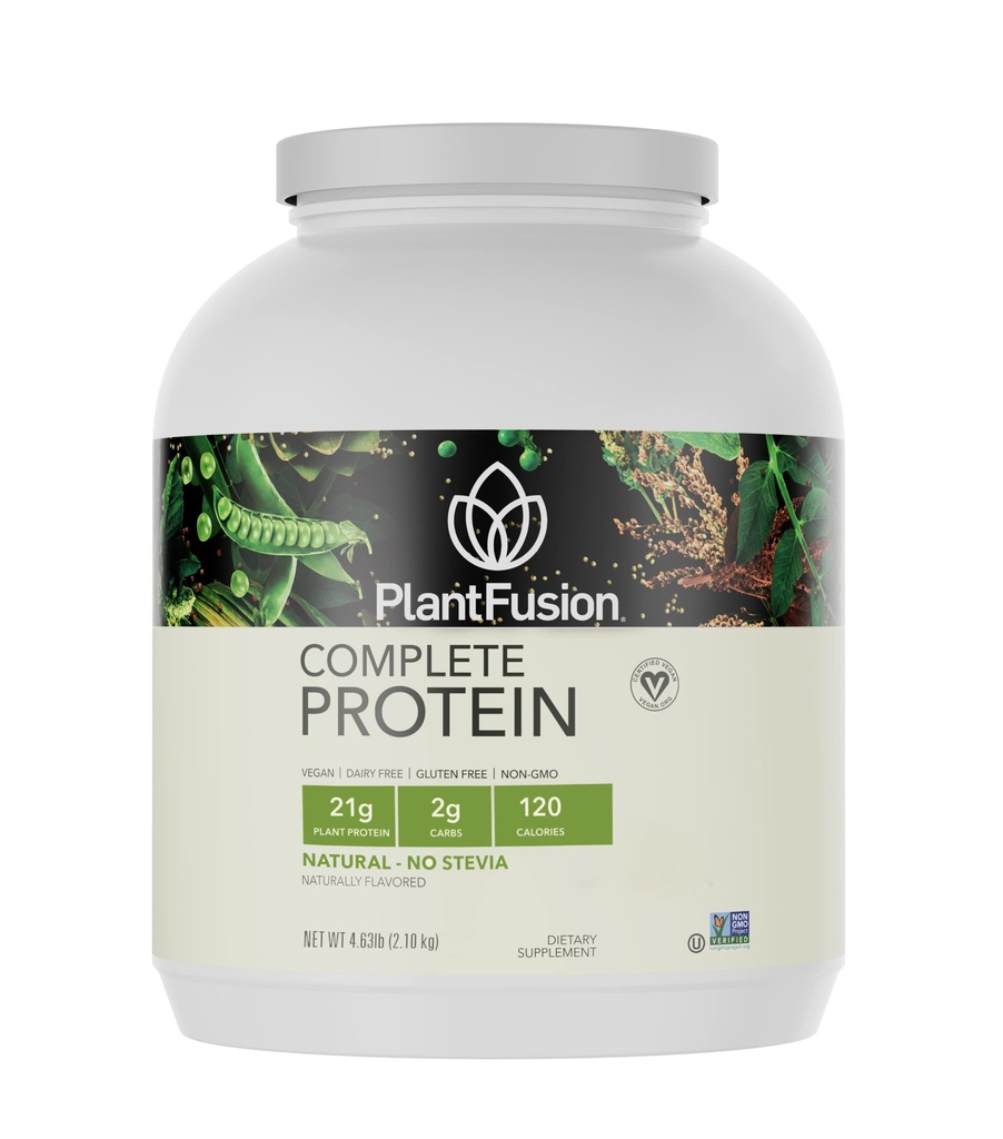 RastlineFusion Complete Vegan Protein Powder - Protein Powder na osnovi rastlin z BCAA, Prebavne encime in Pea Protein - Keto, Gluten prost, brez mleka, brez sladkorja, Non-GMO - Naravno- No Stevia 5 lb razsutem stanju