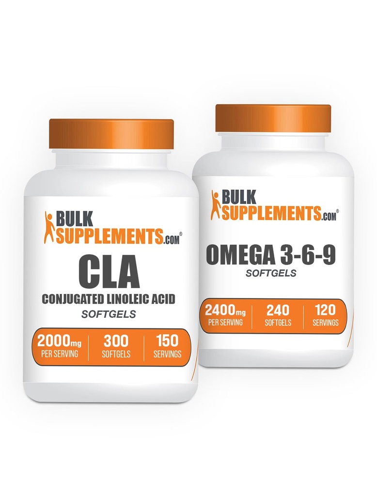 CLA 2000mg softgels + Omega 3-6-9 softgels