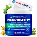 OWELL NATURALS Nevropatija krema ekstra moč živec Relief krema za noge, roke, noge, prsti z Arnica, Vitamin B6, Aloe Vera, MSM - Izdelano v ZDA
