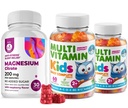 Kids Multivitamin Gummies 14 Essential Vitamins and Magnesium Gummies Sugar-Free - Daily Supplement Vitamin A,C,D,E Vegetarian B6&B12,Zinc,Biotin with Sugar-Free Magnesium Calm Chews for Kids&Adults