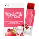 BOTO Beauty Secret Pomegranate Collagen 20g - Korejska Beauty Collagen Jelly Stick, nizkomolekularni ribji kolagen, Granatni sirup aromatizirani - paketi po 15