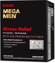 GNC Mega Men Stres Relief Vitapak, Stres & Cortisol Management, 30 Count