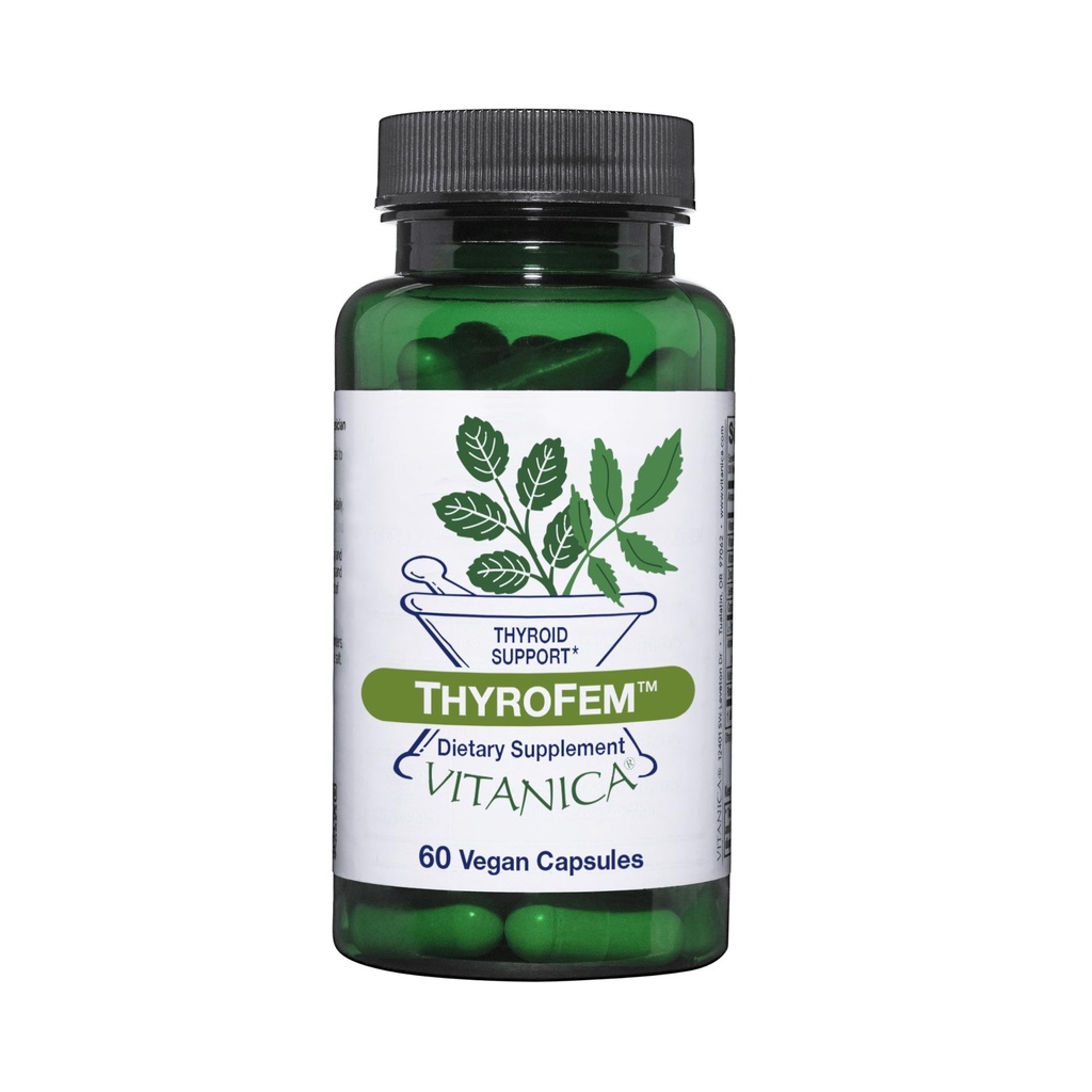 Vitanica ThyroFem, podpora ščitnici Gland, Vegan, 60 kapsul
