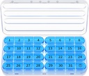 Zoksi Mesečni tablete Organizator 1 krat na dan, 30 dan Tablete Box Organizator, En mesec tablete Primer za potovanje, 31 dan Dnevno Medcine vsebnik za vitamine, Dopolnilo in zdravilo