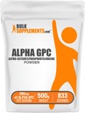 BulkSupplements.com Alpha GPC Powder - Choline Supplements, Alpha GPC 300mg - Unflavored & Gluten Free, 600mg na Serving, 500g (1,1 lbs) (Pack of 1)