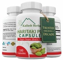 Kailash Herbals Organic Haritaki Capsules - Improves Digestion - Detoxification & Rejuvenation – Maintains Regularity - Brain Function- 100 Capsules Terminalia chebula | Vegan, Non-GMO
