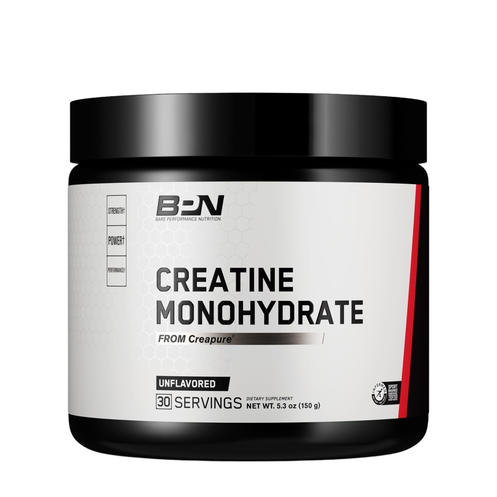 HRANILO ZA USPEŠNOST, BPN Pure Creatin Monohidrat v prahu s kreapuro, 5 g kreatina na obrok, podpira rast mišic, nearomatiziran kreatin v prahu, 30 odmerkov